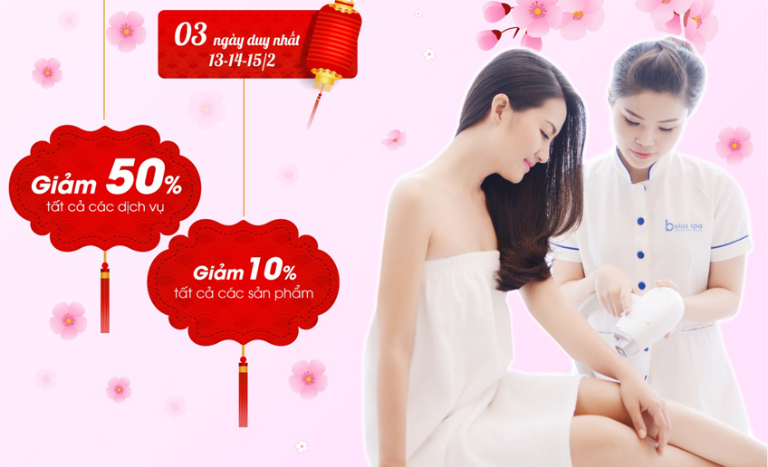 Giảm 50% cho ngày khai trương đầu năm tại Belas Spa